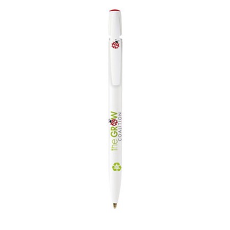 Bic® ecolutions® clic stic bille personnalisé blanc