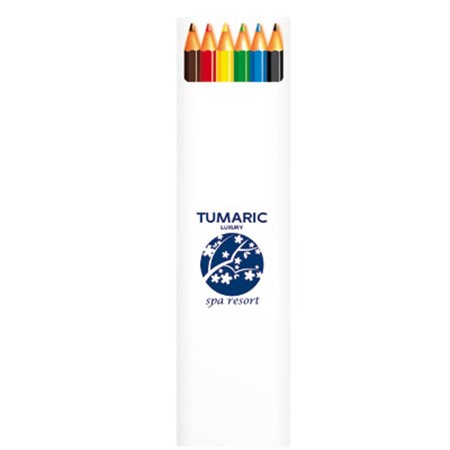 Bic® ecolutions® evolution set de6 crayons de couleurs publicitaire blanc