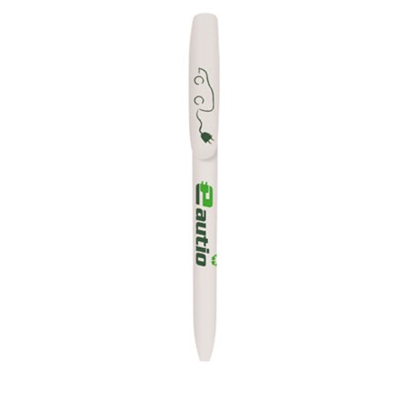 Bic® ecolutions® super clip personnalisé blanc