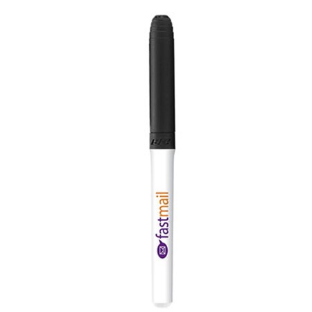 Bic® grand marqueur effacable a sec personnalisé blanc/noir