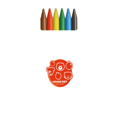 Bic® kids plastidecor® set de 6 crayons personnalisé blanc