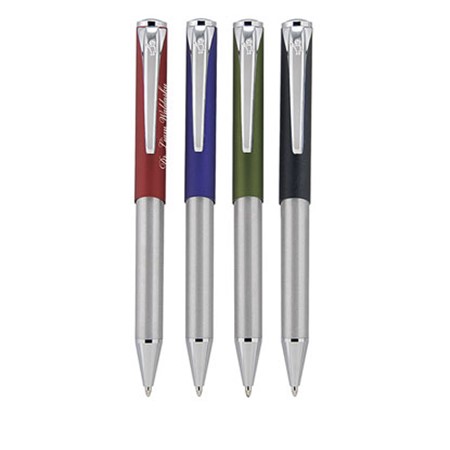 Bic® slim metal bille personnalisé rouge