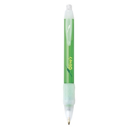 Bic® wide body? ice grip bille personnalisé transparent/blanc givré