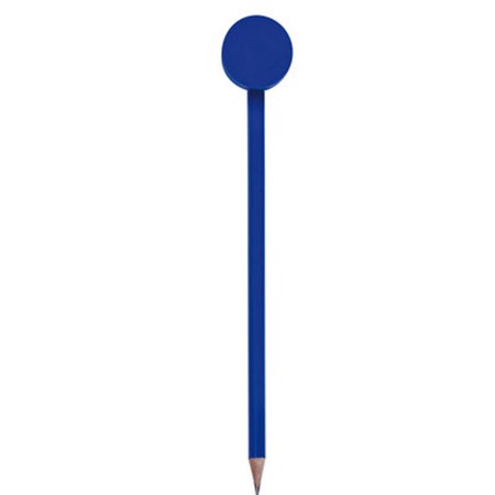 Crayon à papier avec gomme publicitaire bleu