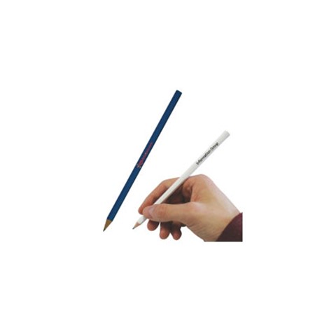 Crayon avec gomme publicitaire bleu