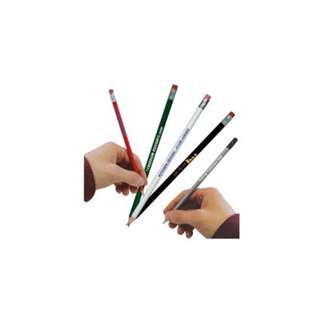 Crayon avec gomme publicitaire vert