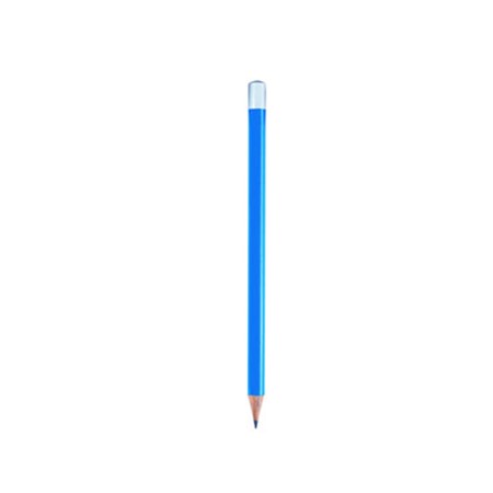 Crayon azur cap blanc - min 50pcs publicitaire bleu azur/blanc