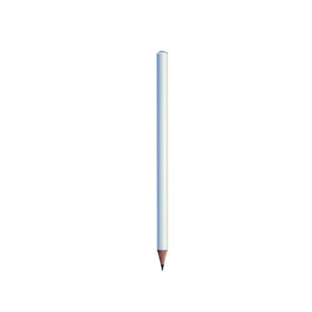 Crayon blanc cap noir - min 50pcs publicitaire blanc