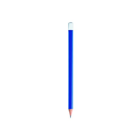 Crayon bleu capblanc - min 50pcs publicitaire bleu/blanc