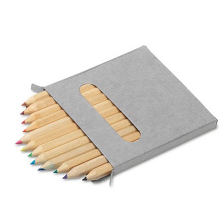 Crayon de couleur 12 pcs publicitaire bois