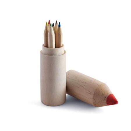 Crayon de couleur publicitaire bois