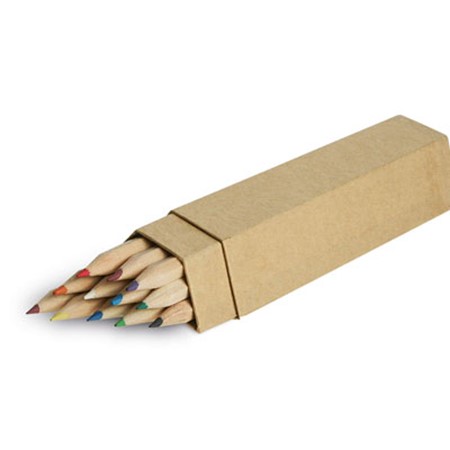 Crayon de couleur publicitaire bois
