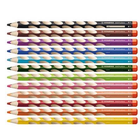 Crayon de couleur ergonomique stabilo easycolors publicitaire noir