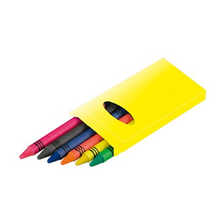 Crayon de couleur publicitaire jaune