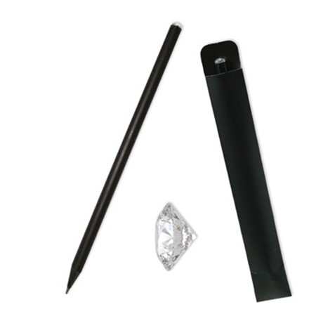 Crayon élégant avec dessus en crystals sadi publicitaire noir