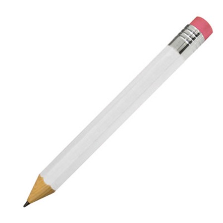 Crayon geant rouge jumbo 38cm publicitaire blanc