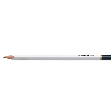 Crayon graphite géant stabilo all-stabilo publicitaire blanc