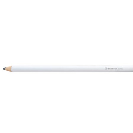 Crayon graphite géant stabilo crayon de charpentier publicitaire blanc