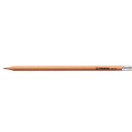 Crayon graphite stabilo crayon graphite avec bout gomme publicitaire naturel