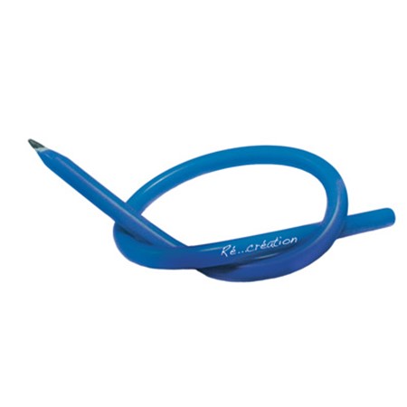 Crayon papier flexible publicitaire bleu