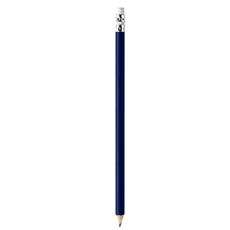 Crayons de bois gloss publicitaire bleu