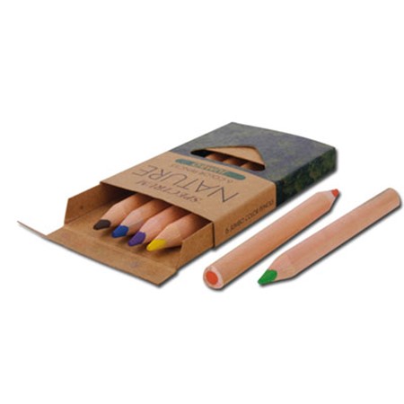 Crayons de couleur (x6) monet publicitaire naturel