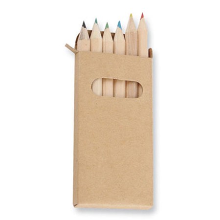 Étui 6 crayons de couleurs publicitaire divers