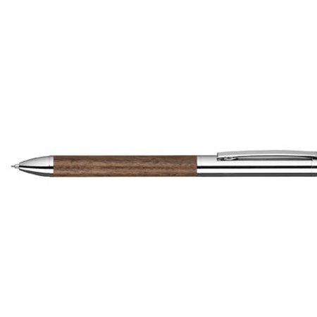 Fusionwood pencil personnalisé argenté/bois