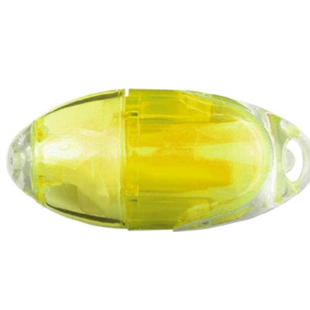 Mini surligneur en plastique personnalisé jaune