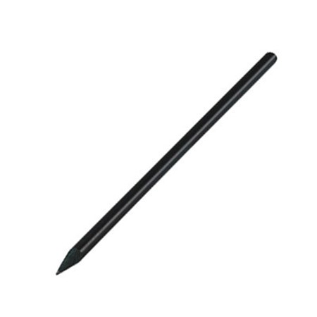 Nouveau crayon rond en bois noir avec pointe et sans gomme publicitaire noir