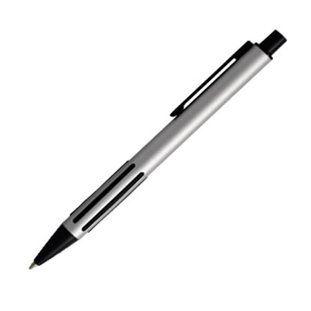 Nouveau stylo aluminium personnalisé gris/noir