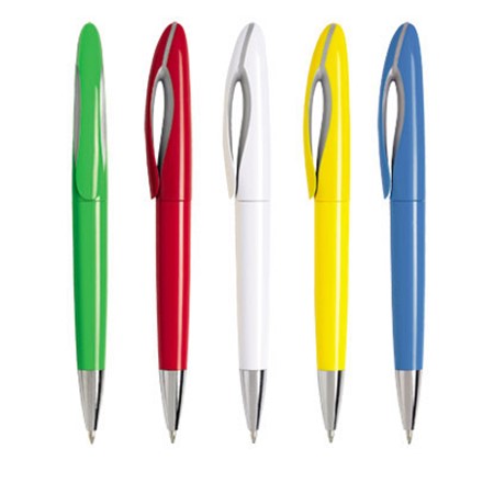 Nouveau stylo cisne 5 couleurs opaques combinaison avec argent personnalisé blanc