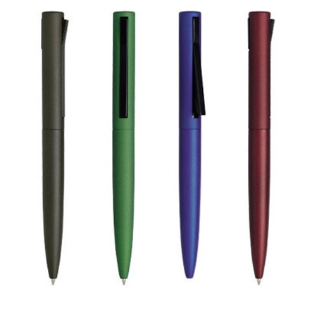 Nouveau stylo en aluminium chafy 4 coloris mÉtalliques personnalisé bleu