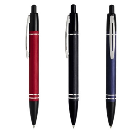 Nouveau stylo en aluminium rosky 3 coloris mÉtalliques personnalisé bleu