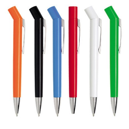 Nouveau stylo en plastique chimy 6 couleurs opaques personnalisé blanc