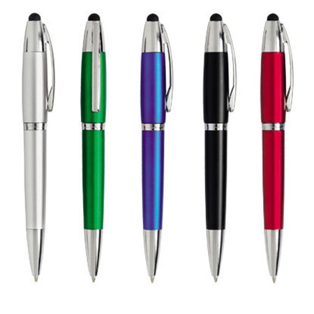 Nouveau stylo kocus 5 coloris mÉtallique avec touch personnalisé bleu