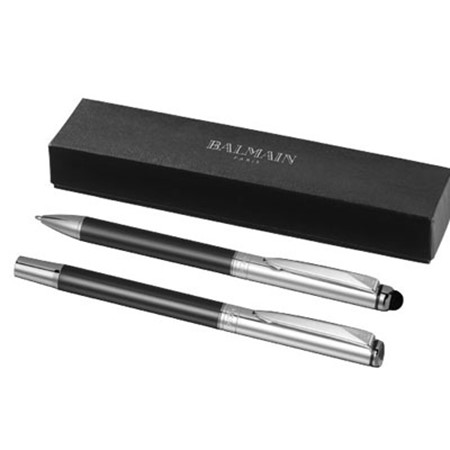 Parure de stylo avec stylet vincenzo personnalisé graphite