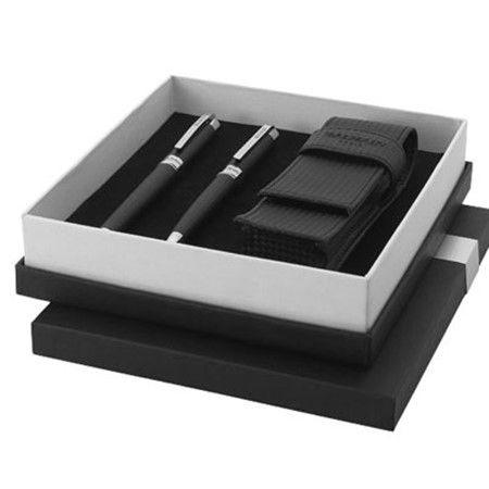 Parure de stylos à bille personnalisable noir