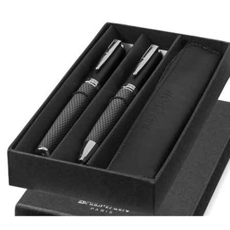 Parure de stylos balmain publicitaire noir