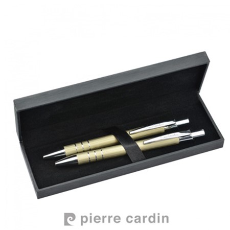 Parure stylo à bille/mine d'orsay pierre cardin avec écrin personnalisé beige