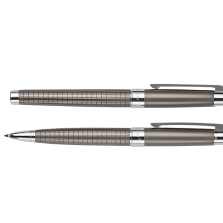 Parure stylos charles dickens® personnalisé gris