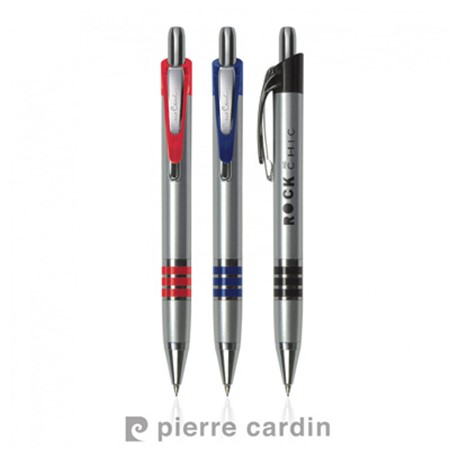 Porte-mine paris de pierre cardin personnalisé argenté/rouge