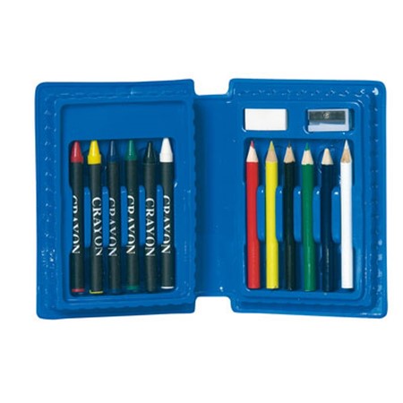 Set coloriage imprimé bleu