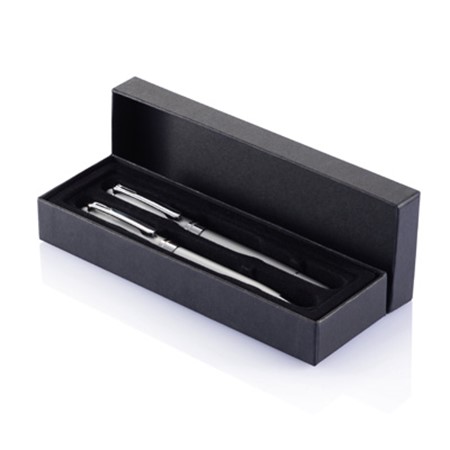 Set de stylos montana argent personnalisé argenté