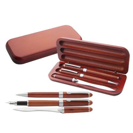 Set écriture en bois de rose rowotri personnalisé divers