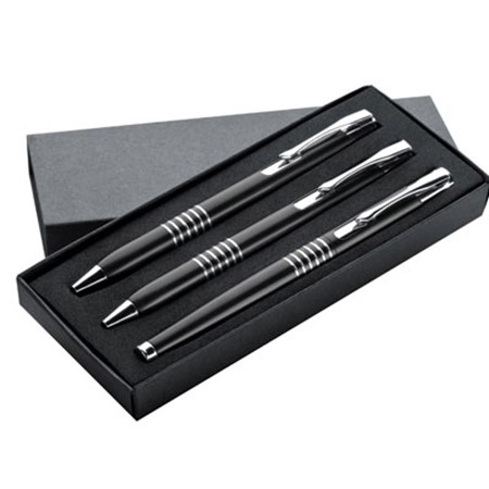 Set en aluminium de 3 pièces personnalisé noir