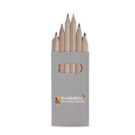 Sixcolor crayons de couleur publicitaire bois