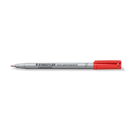 Staedtler lumocolor non-permanent marker f personnalisé rouge