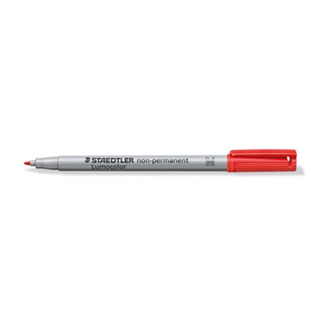 Staedtler lumocolor non-permanent marker m personnalisé rouge
