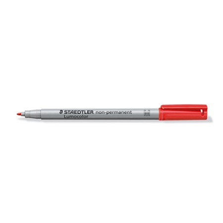 Staedtler lumocolor non-permanent marker m personnalisé rouge